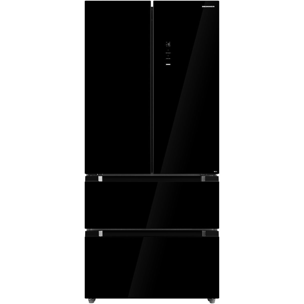 Heinner HCFD-M516INVHGBKE French Door Amerikanischer Kühlschrank – 516 L – No Frost – Schwarz – Produktfoto