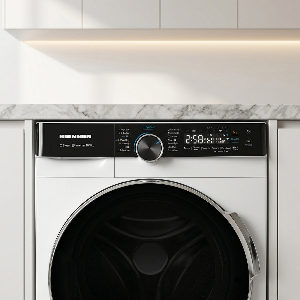Heinner Waschtrockner HWDM-M1014IVKB – 10/7 kg – 1400 U/min – antibakteriell – Energieeffizienzklasse D – Bild 8