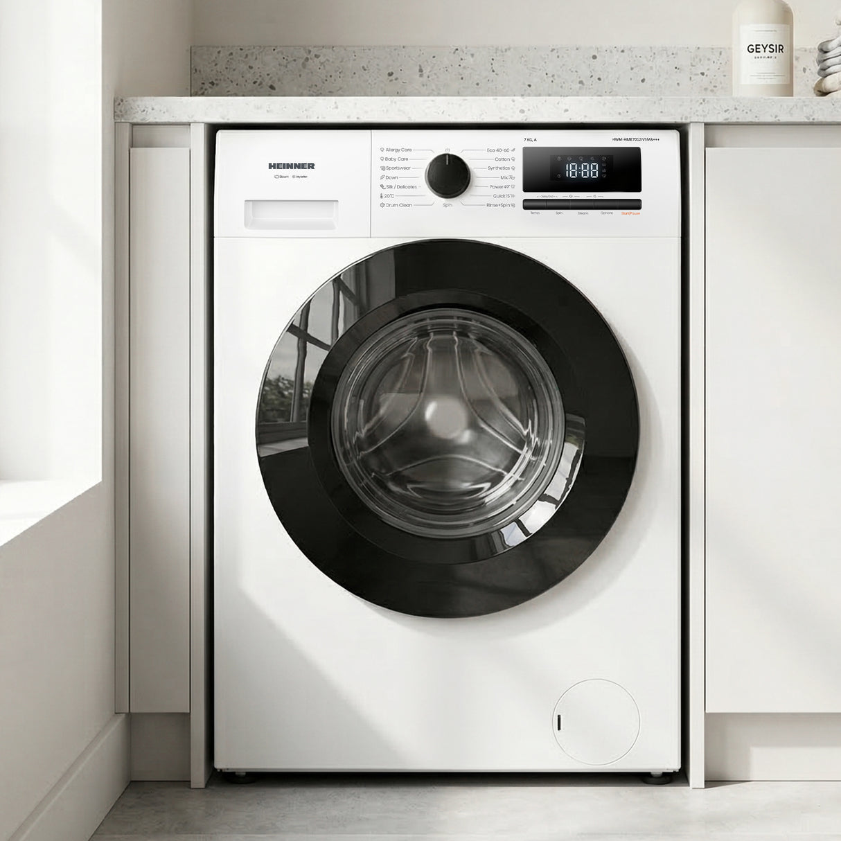 Heinner Waschmaschine HWM-HME7012IVSMA – 7 kg – 1200 U/min – Inverter Motor – Energieeffizienzklasse A – Bild 6