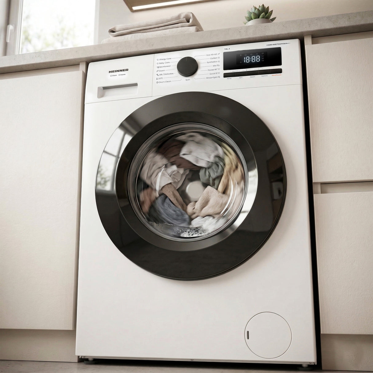 Heinner Waschmaschine HWM-HME7012IVSMA – 7 kg – 1200 U/min – Inverter Motor – Energieeffizienzklasse A – Bild 9