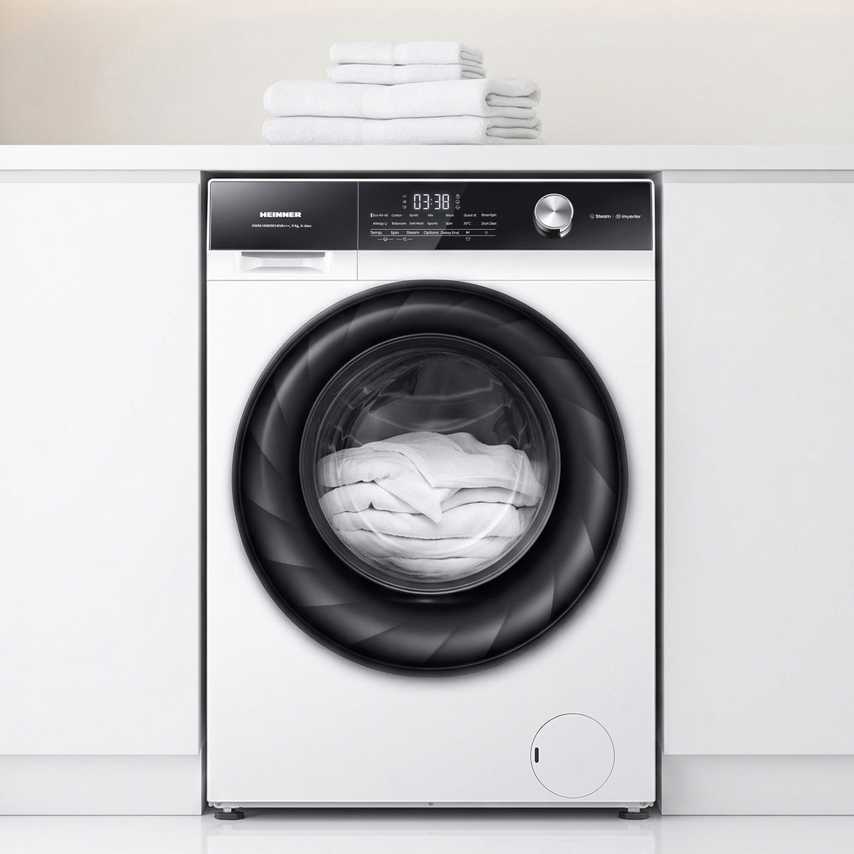 Waschmaschine Heinner HWM-HMK9014IVA – 9 kg – 1400 U/min – Energieeffizienzklasse A – Bild 6