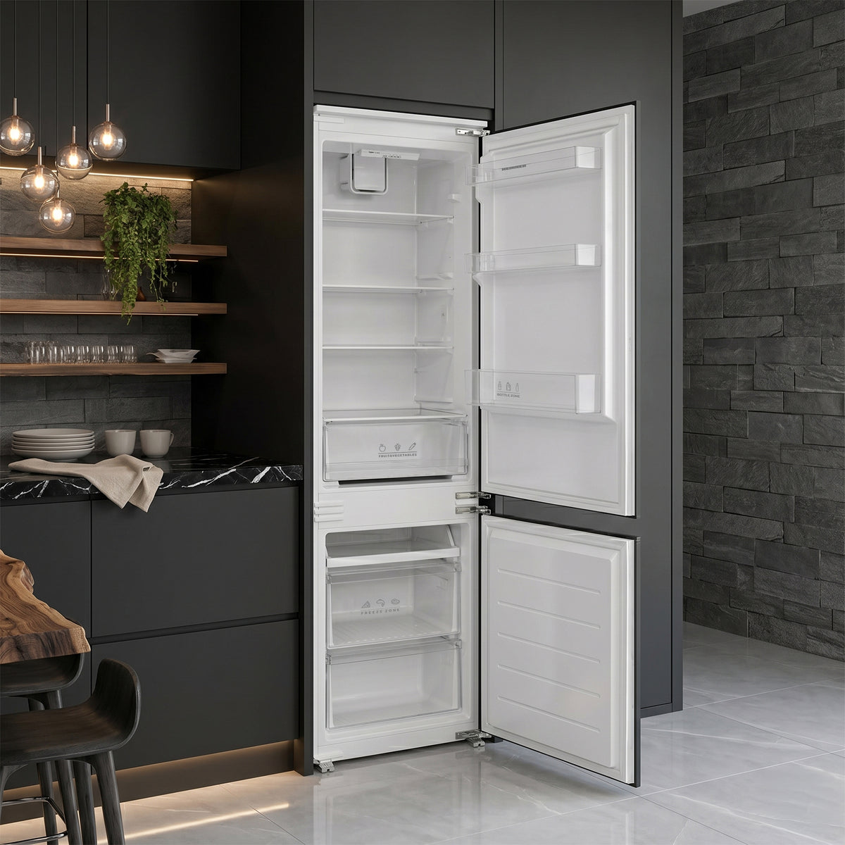 Heinner HC-BIM271INVE Einbaukühl-Gefrierkombination – 271 L – SuperCool & SuperFreeze – Energieeffizienzklasse E – Bild 6