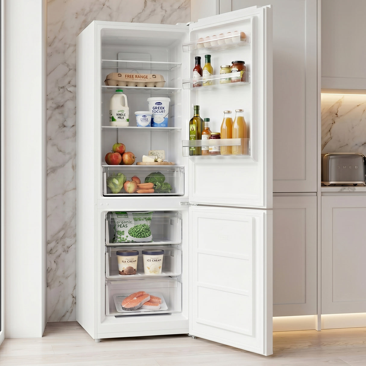 Heinner Kühl-Gefrierkombination HCNF-HM293E – No Frost – 293 Liter – Energieeffizienzklasse E – Bild 7