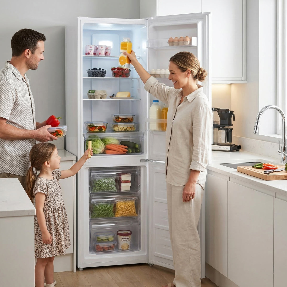 Heinner Kühl-Gefrierkombination HCNF-HM253E – 253 Liter – No Frost – Energieeffizienzklasse E – Bild 9