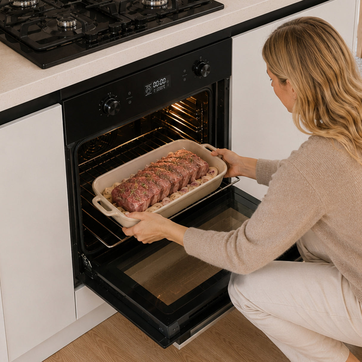 Einbaubackofen Heinner HBO-M709GCDRC-GBK – 70 Liter – Heißluft – Grill – Touch – Schwarz – Bild 8