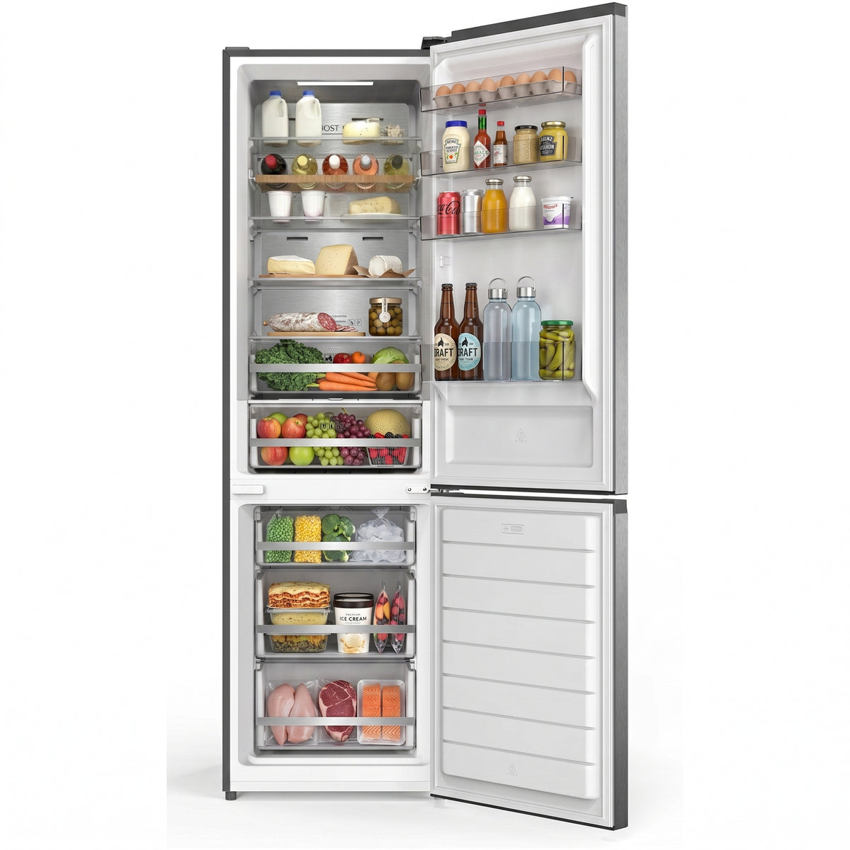 Heinner HCNF-HM377INVDGHC Kühl-Gefrierkombination – 377 Liter – No Frost – Inverter-Kompressor – Bild 3