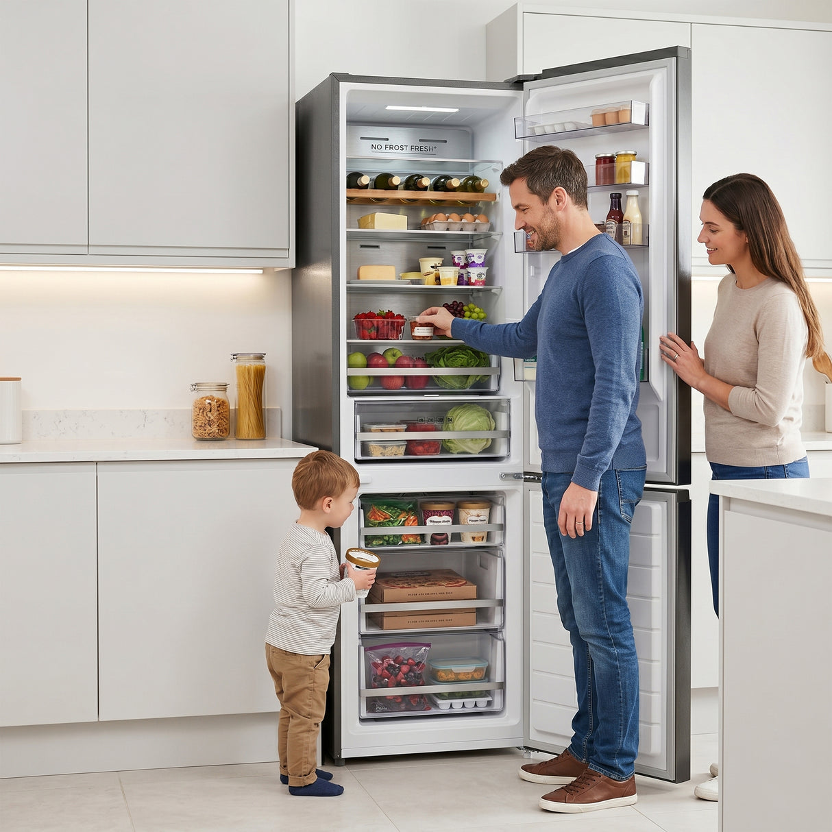 Heinner HCNF-HM377INVDGHC Kühl-Gefrierkombination – 377 Liter – No Frost – Inverter-Kompressor – Bild 10