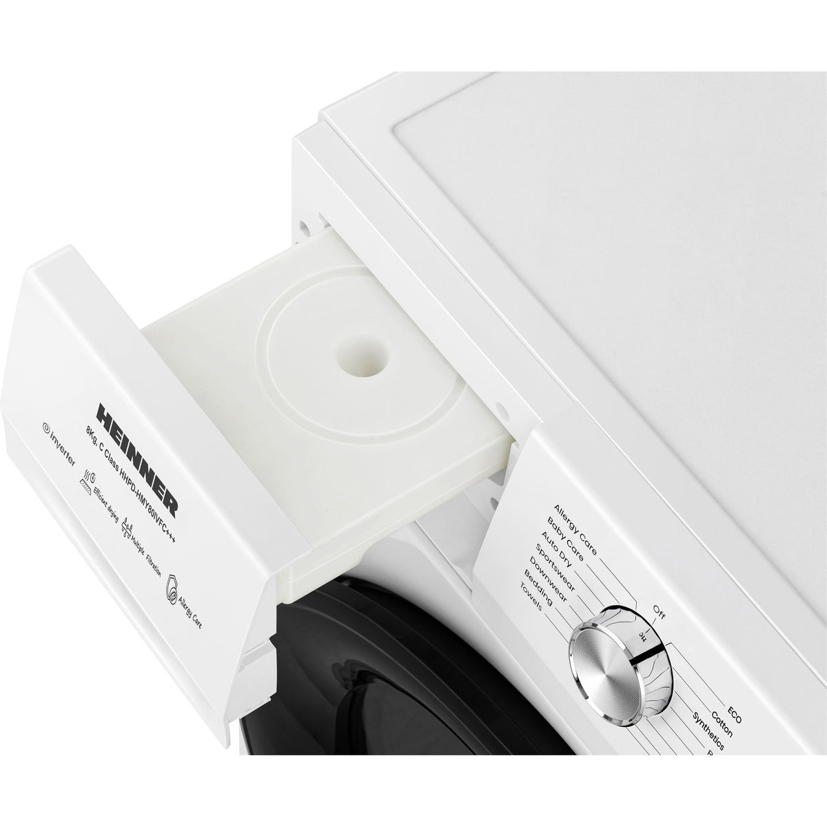 Heinner Wärmepumpentrockner HHPD-HMY80IVFC – 8 kg – Inverter – Energieeffizienzklasse C – Bild 5