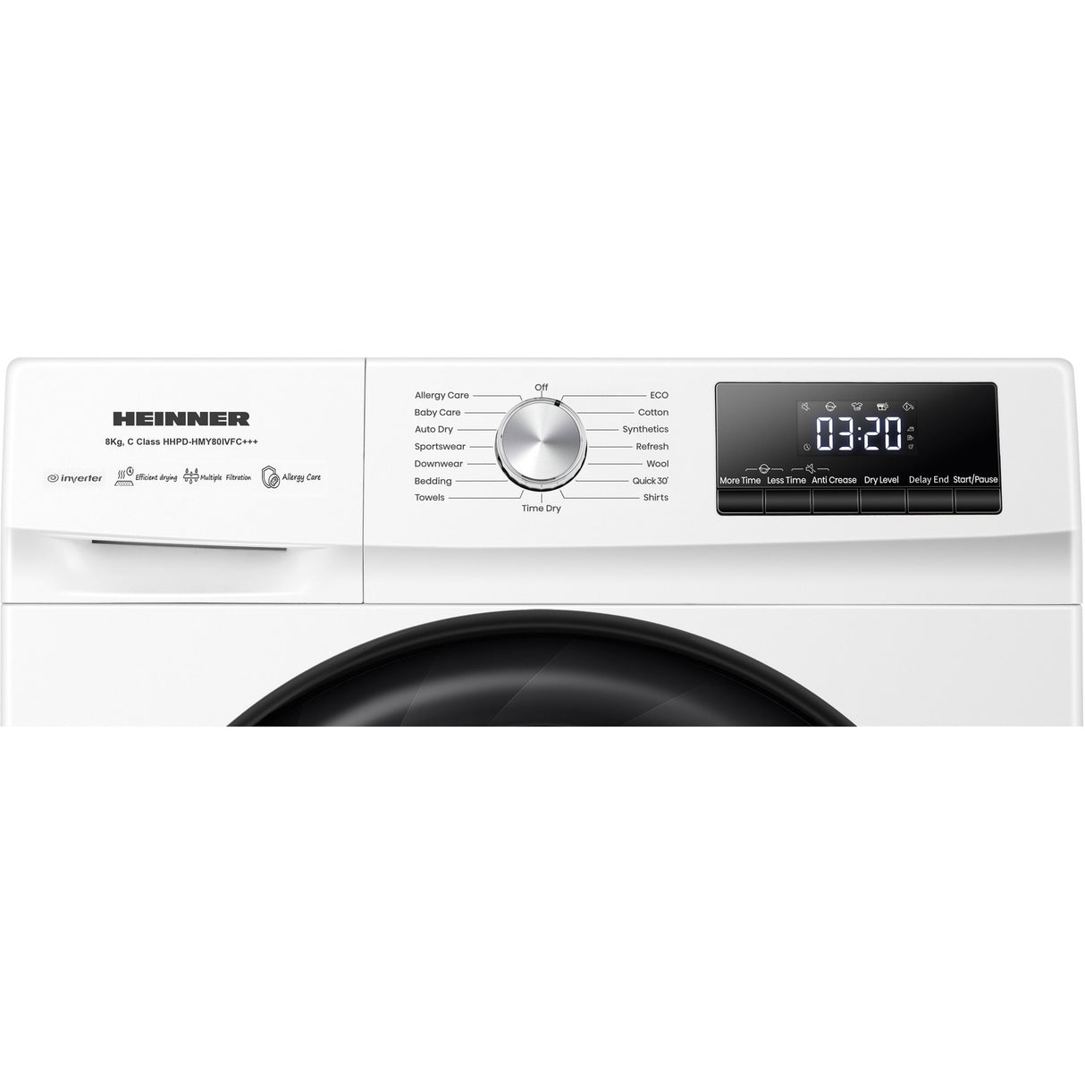 Heinner Wärmepumpentrockner HHPD-HMY80IVFC – 8 kg – Inverter – Energieeffizienzklasse C – Bild 6