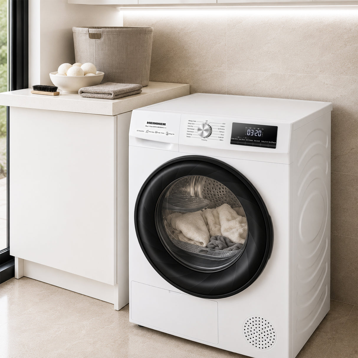 Heinner Wärmepumpentrockner HHPD-HMY80IVFC – 8 kg – Inverter – Energieeffizienzklasse C – Bild 8