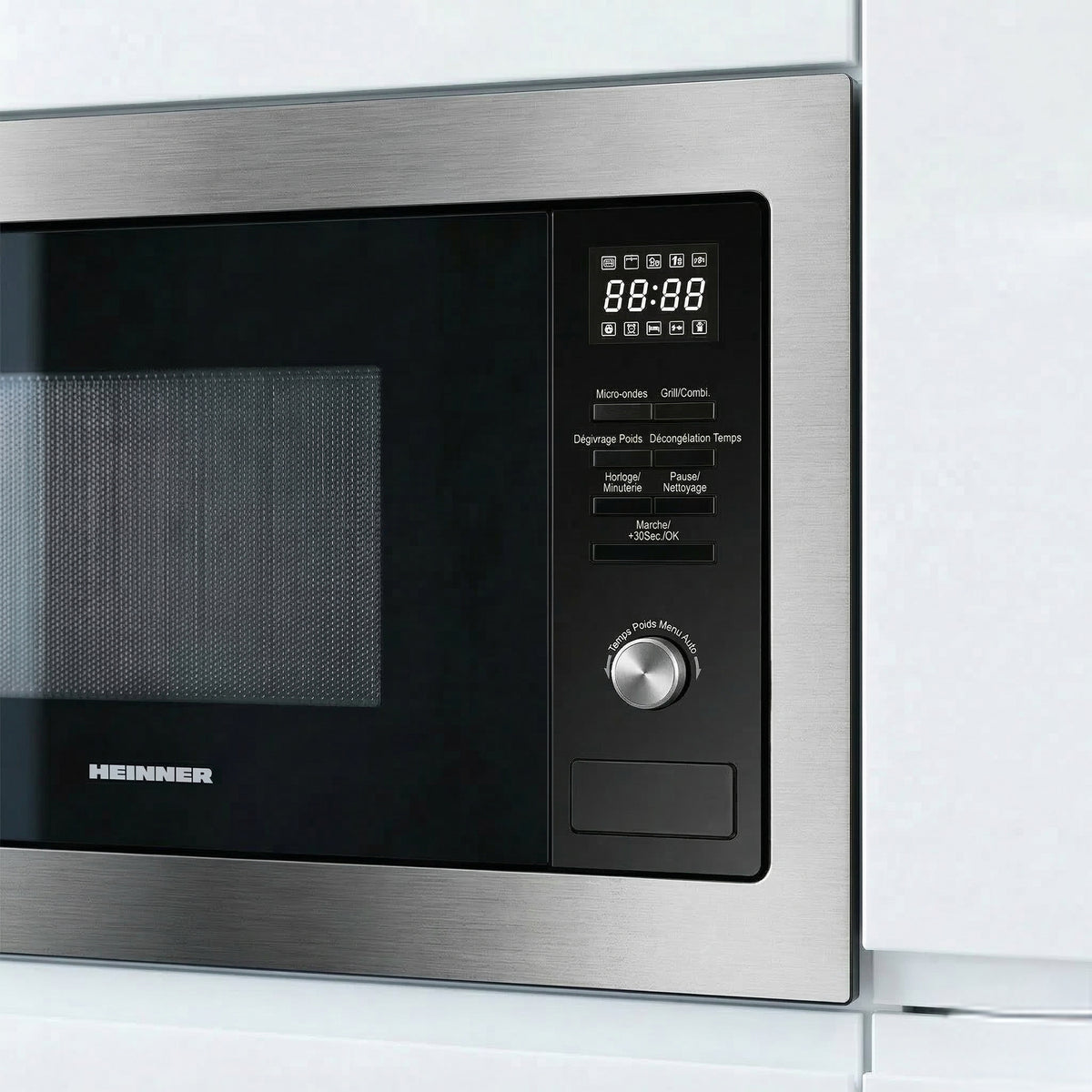 Heinner Mikrowelle HMW-MDBI25GDIX – Einbau – 25 L – Grill – digital – Edelstahl – Bild 6