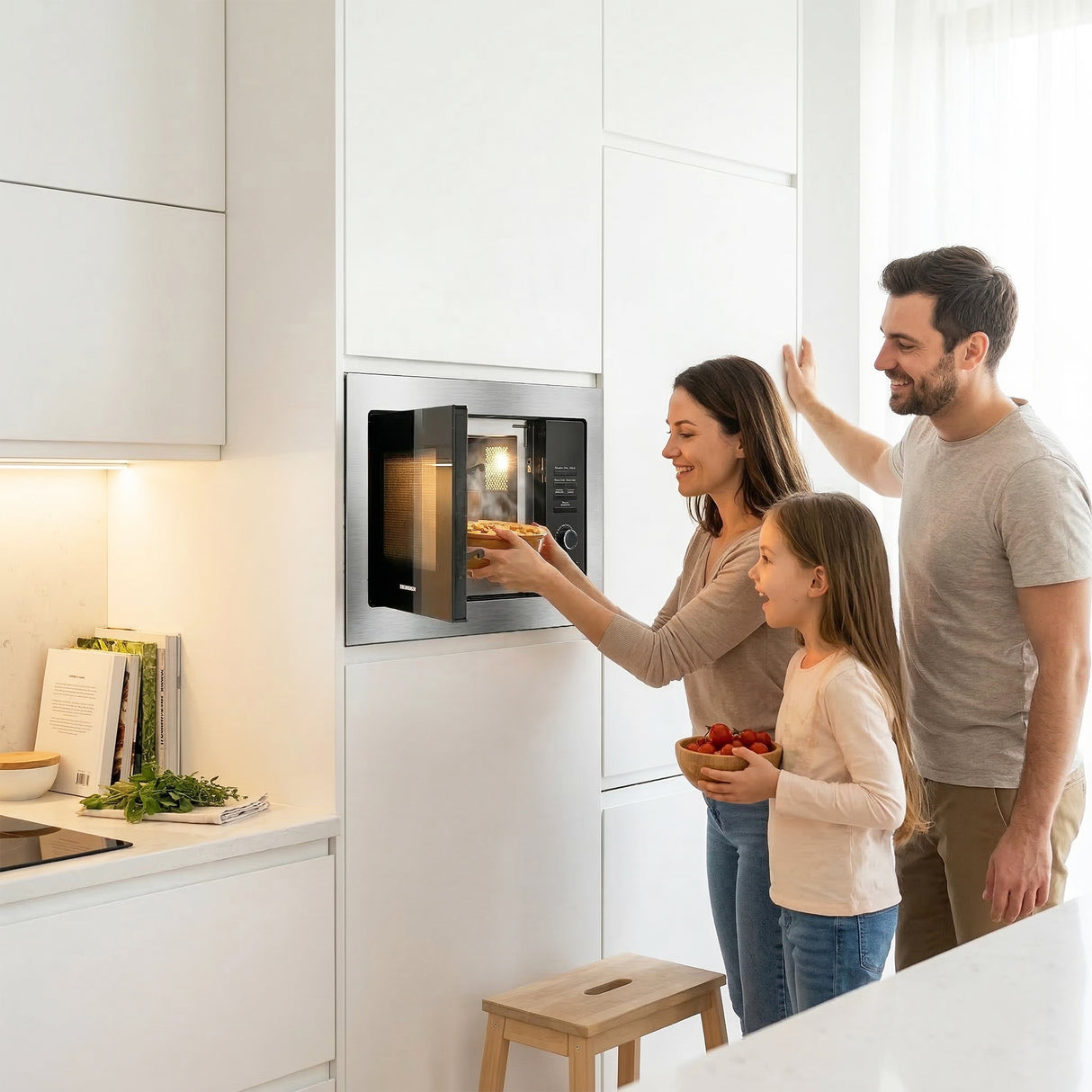 Heinner Mikrowelle HMW-MDBI25GDIX – Einbau – 25 L – Grill – digital – Edelstahl – Bild 7