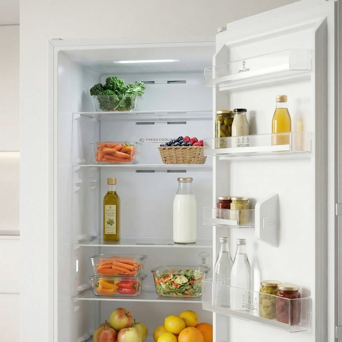 Heinner HF-M362NFE++ Standkühlschrank – 362 L – No Frost – Energieeffizienzklasse E – Bild 8