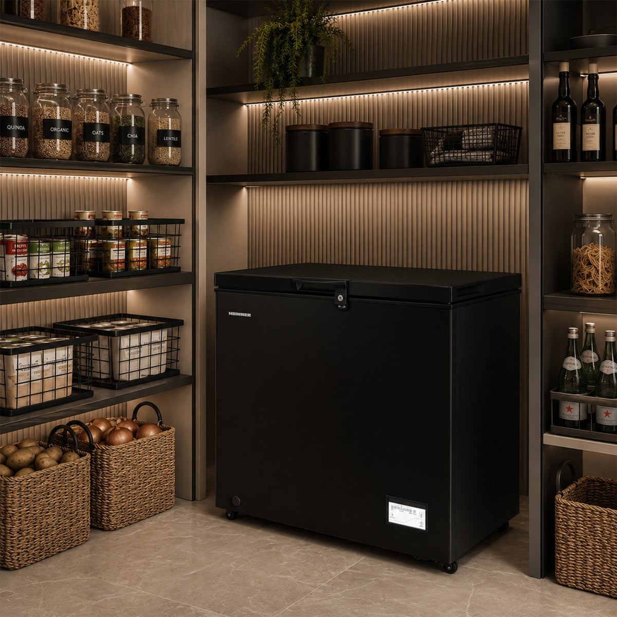 Heinner Gefriertruhe HCF-205NHBKE++ – 198 Liter – Inverter-Kompressor – Schnellgefrierfunktion – Bild 12