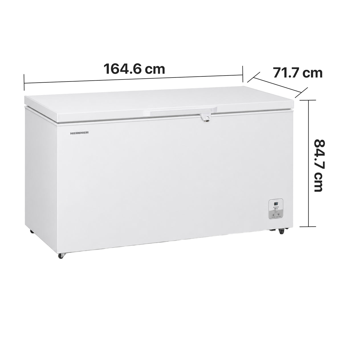 Heinner Gefriertruhe HCF-HS500EE – 500L – Inverter-Motor – Supergefrieren – Bild 3