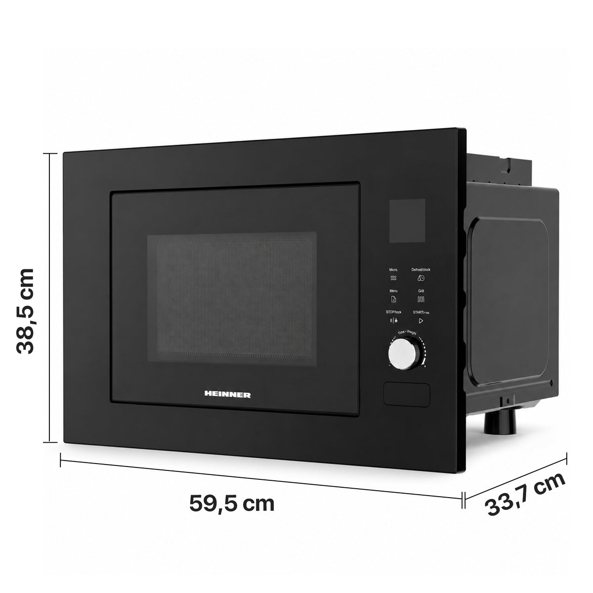 Heinner HMW-BI2360BK Mikrowelle – 23 L – Grill – LED – Kindersicherung – Bild 2