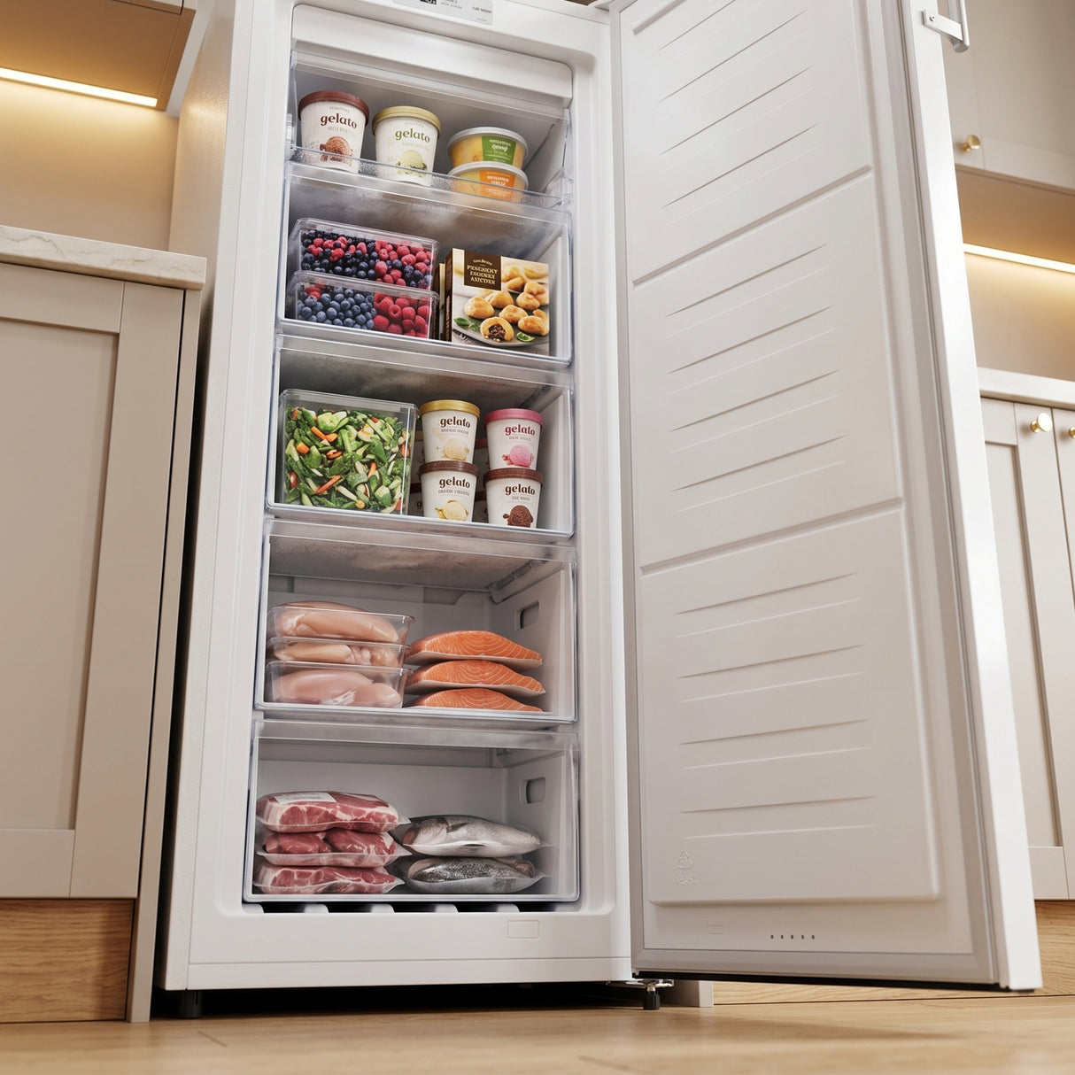 Heinner HFF-HS155NFE++ Gefrierschrank 155 L – Full No Frost & Schnelles Einfrieren – Bild 8