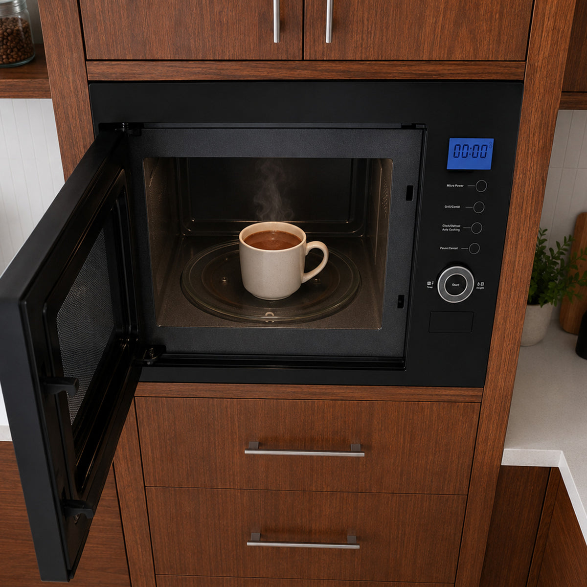 Heinner HMW-25BIGBK Einbau-Mikrowelle – schwarz – Bild 6
