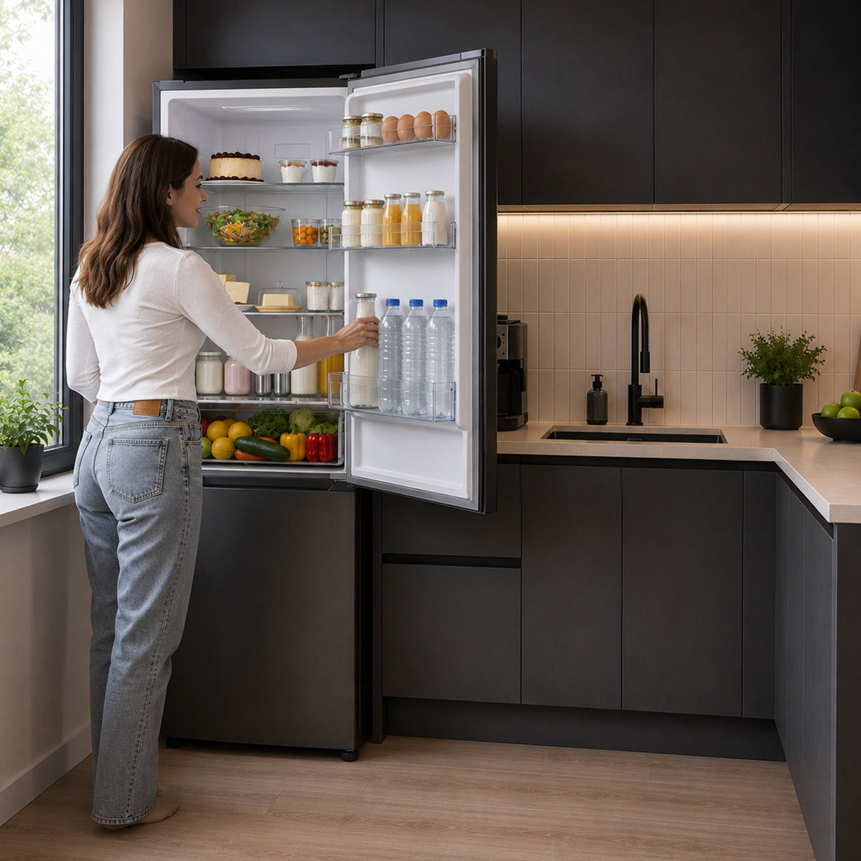 Heinner Kühl-Gefrierkombination HCNF-HM253INVXE 253 L – No Frost – Inverter-Motor – Edelstahl – 5 Jahre Garantie – Bild 8
