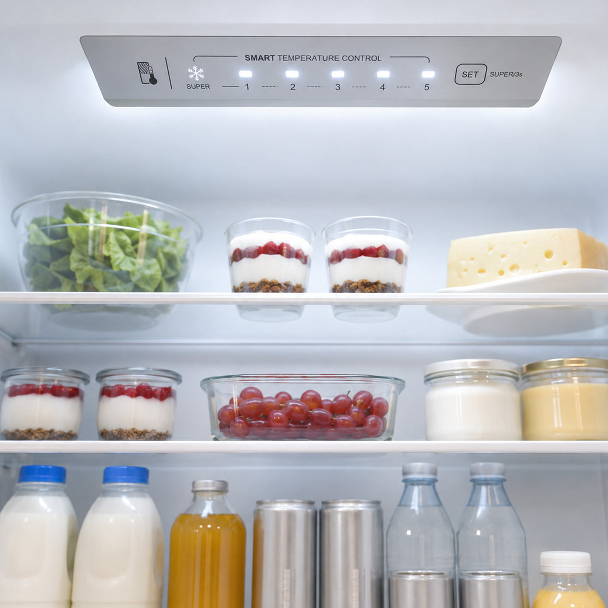 Heinner Kühl-Gefrierkombination HCNF-HM326INVE 326 L – No Frost – Super Freezing – Türanschlag wechselbar – weiß – Bild 6