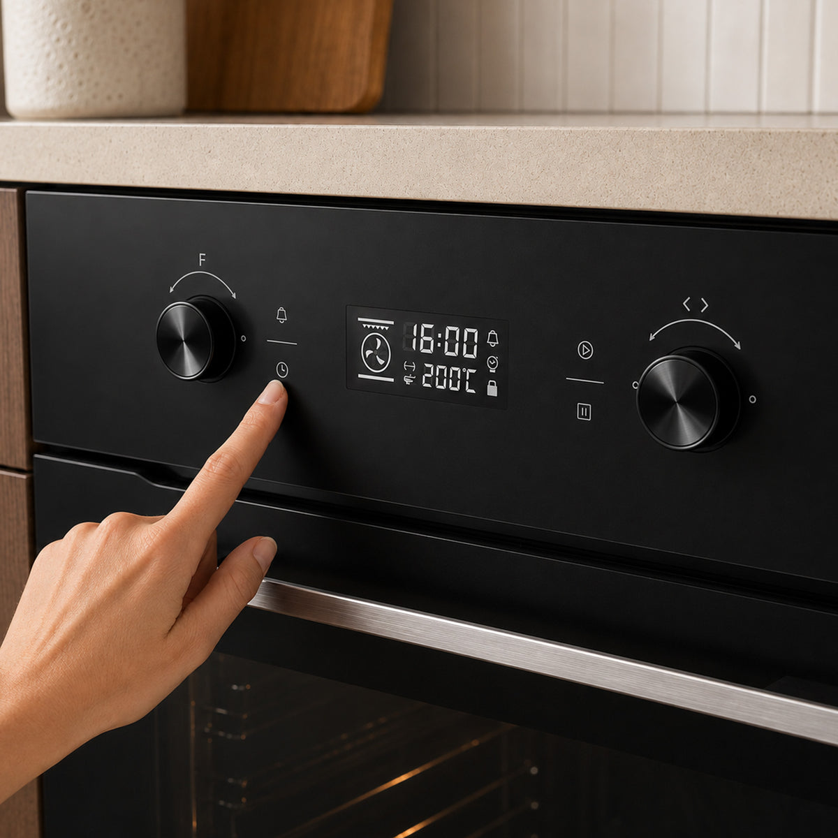 Heinner Einbaubackofen HBO-M7010GCDRP-GBK – 70 L – pyrolytische Selbstreinigung – Heißluft, Grill, Fermentation – Bild 7