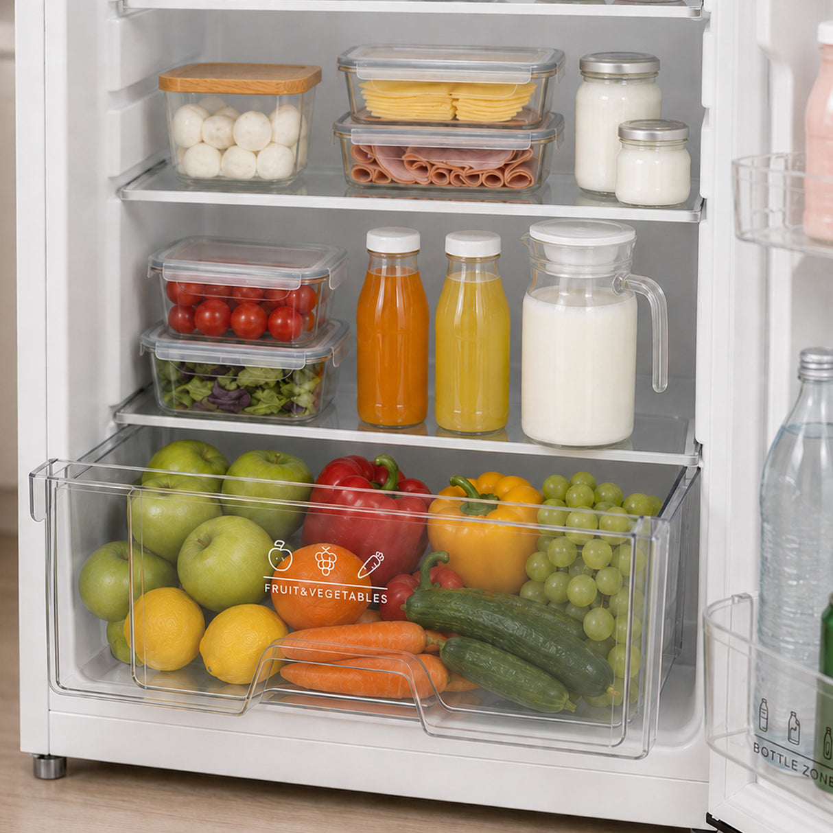 Tischkühlschrank Heinner HF-M131E – 131 L – mechanischer Thermostat – umkehrbare Tür – weiß – 5 Jahre Garantie – Bild 8