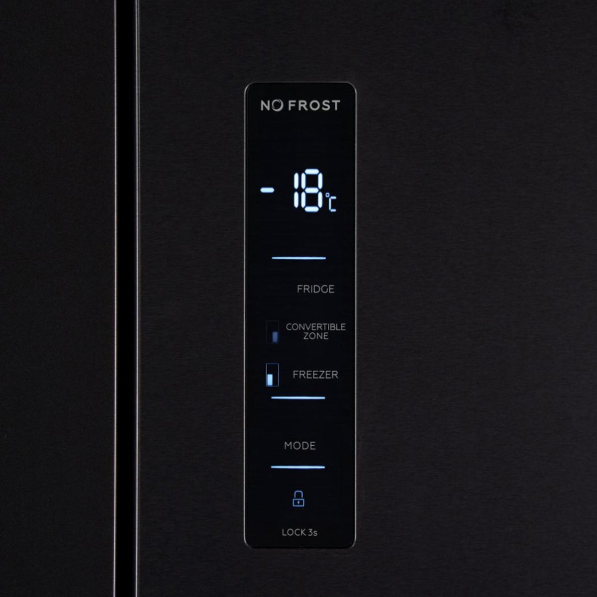 Heinner amerikanischer Side-by-Side Kühlschrank HSBS-M515MDINVHGBKE – 515 L – No Frost – Inverter – Schwarzes Glas – Bild 5