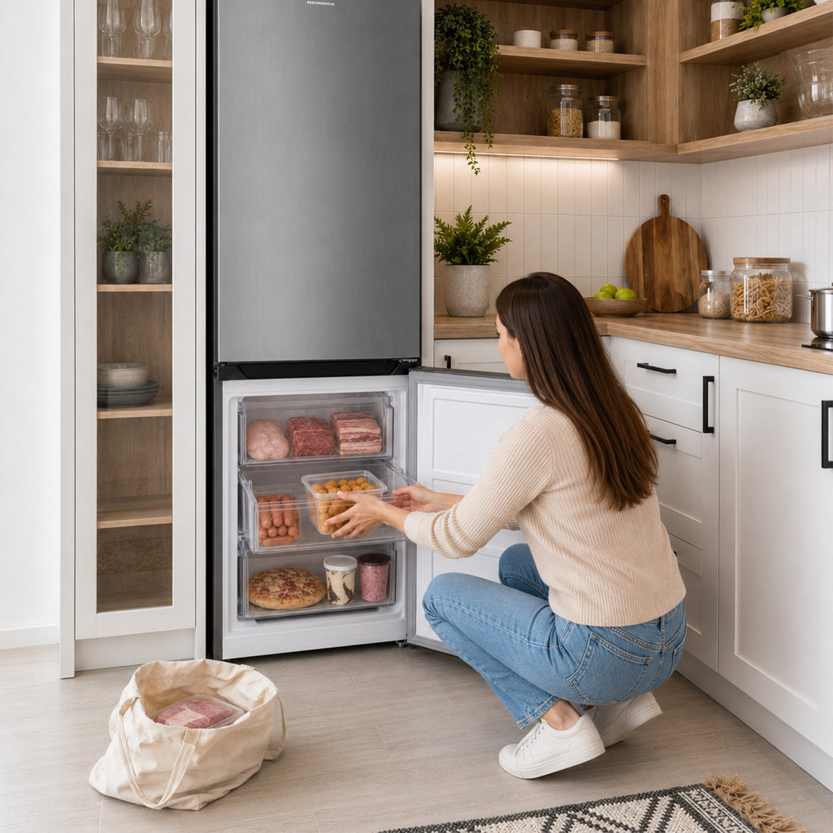 Heinner Kühl-Gefrierkombination HCNF-HM293INVXE 293 L – No Frost – Inverter – Edelstahl – 5 Jahre Garantie – Bild 8