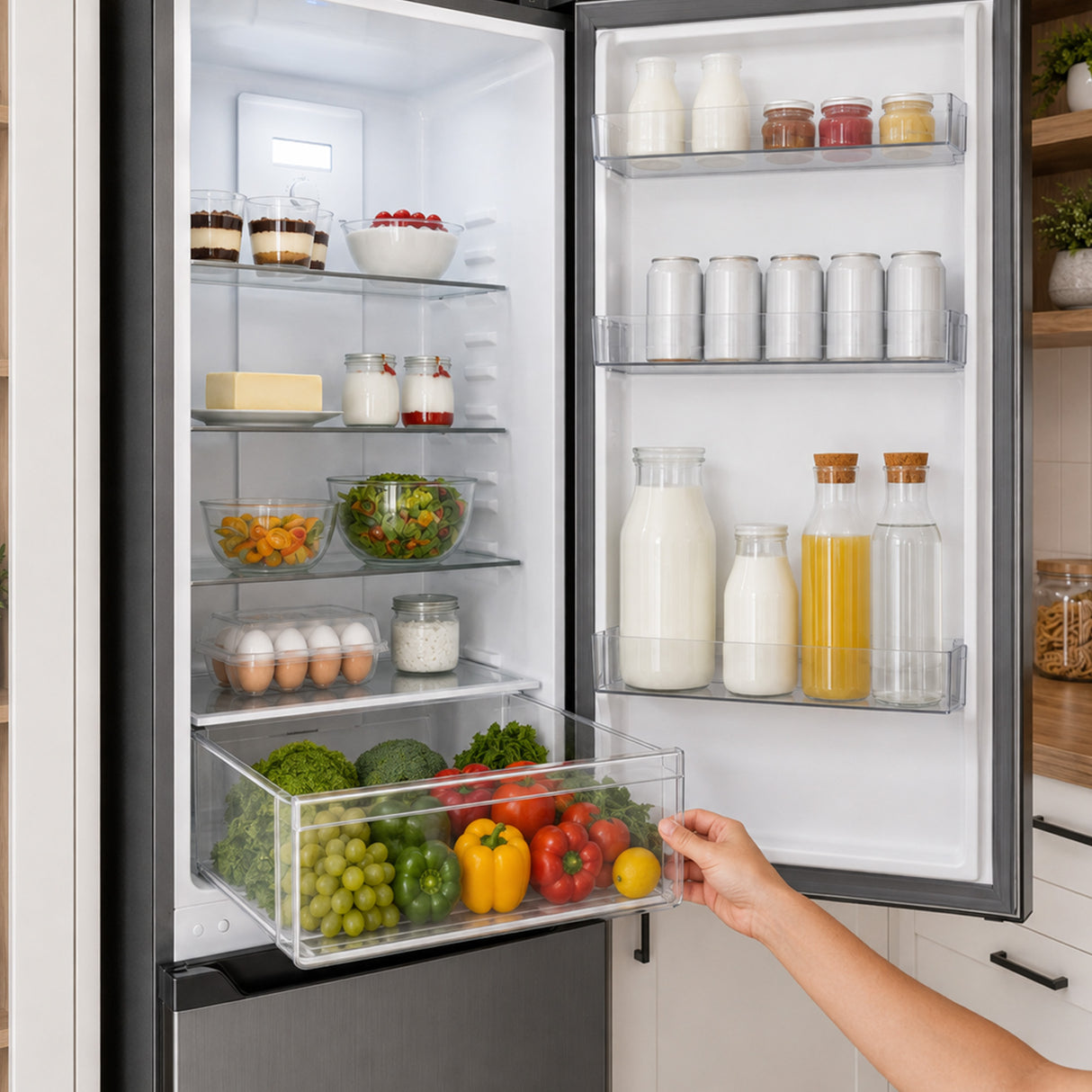 Heinner Kühl-Gefrierkombination HCNF-HM293INVXE 293 L – No Frost – Inverter – Edelstahl – 5 Jahre Garantie – Bild 9
