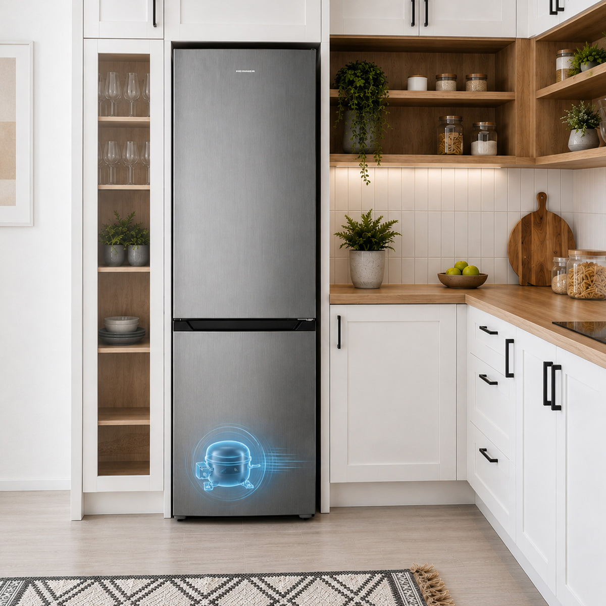 Heinner Kühl-Gefrierkombination HCNF-HM293INVXE 293 L – No Frost – Inverter – Edelstahl – 5 Jahre Garantie – Bild 11