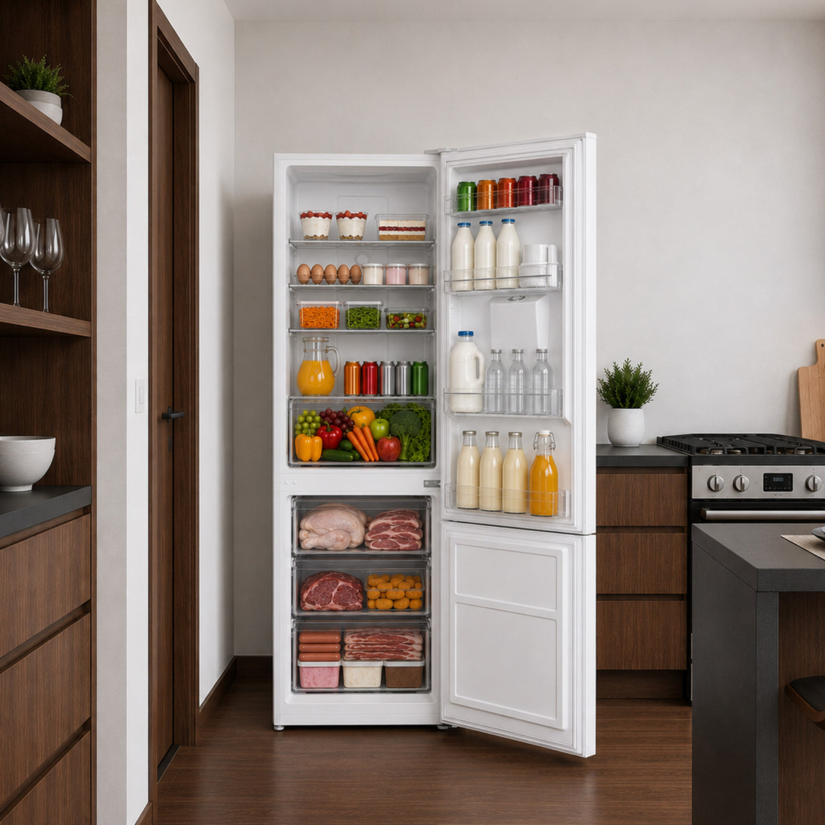 Heinner HCNF-HM291INVWDD Kühl-Gefrier-Kombination – 291 L – Total No Frost – Inverter Kompressor – Bild 6
