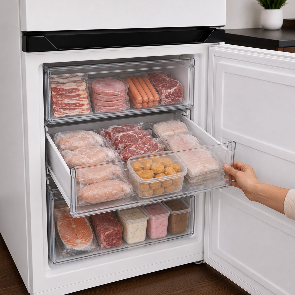 Heinner HCNF-HM291INVWDD Kühl-Gefrier-Kombination – 291 L – Total No Frost – Inverter Kompressor – Bild 7