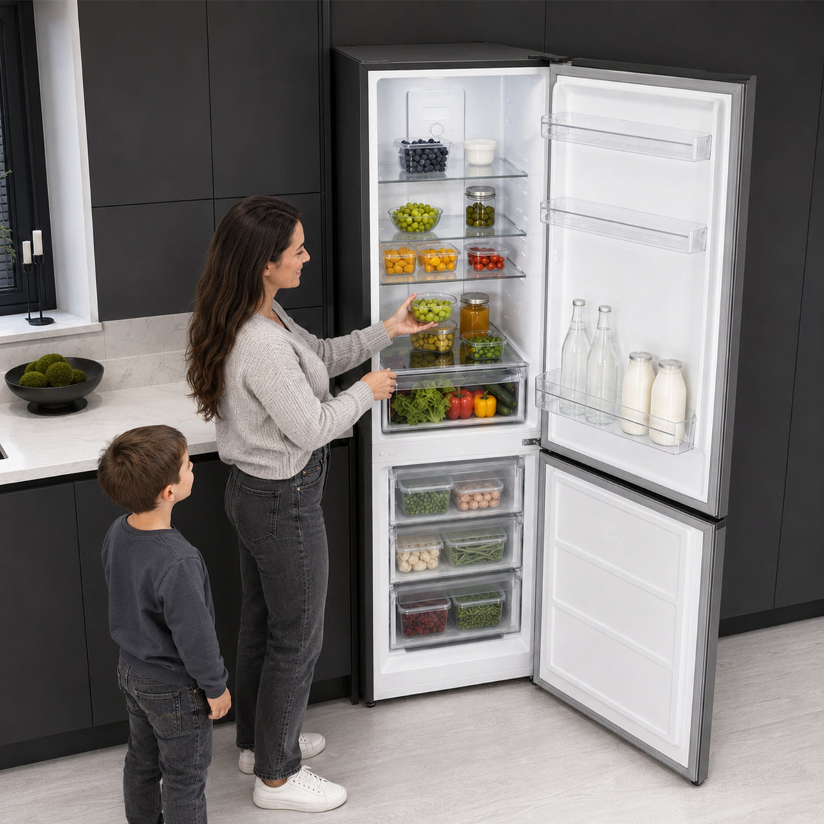 Heinner HCNF-HM293INVDGD Kühl-Gefrierkombination – 293 Liter – No Frost – Inverter – Energieeffizienzklasse D – Bild 10