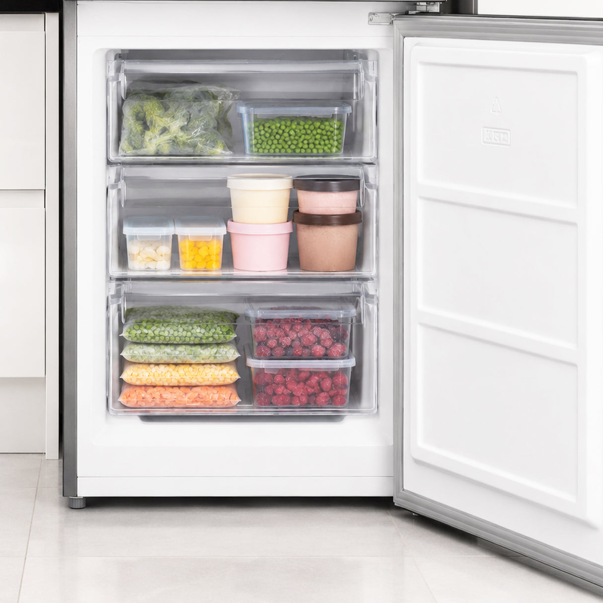 Heinner HCNF-HM293INVXD Kühl-Gefrierkombination – 293 Liter – No Frost – Inverter – Energieeffizienzklasse D – Inox – Bild 8