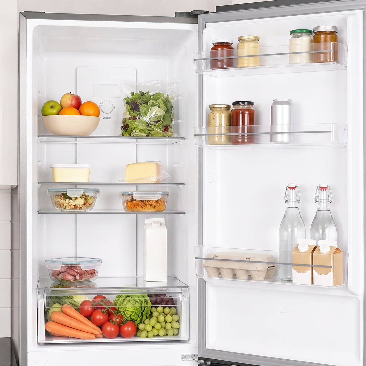 Heinner HCNF-HM293INVXD Kühl-Gefrierkombination – 293 Liter – No Frost – Inverter – Energieeffizienzklasse D – Inox – Bild 9