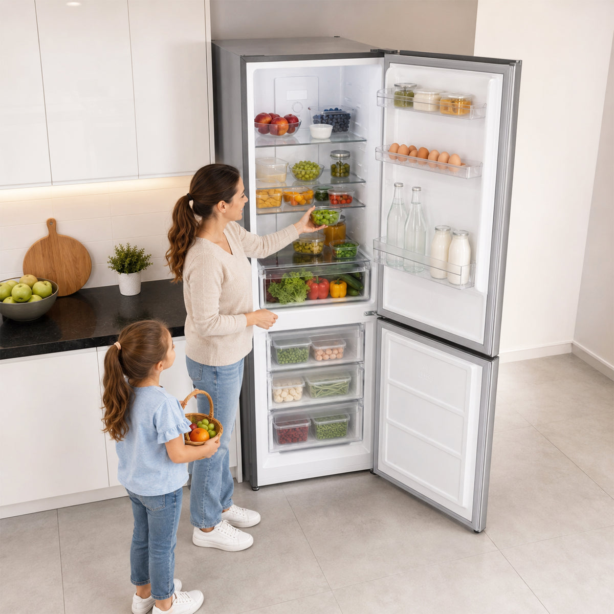 Heinner HCNF-HM293INVXD Kühl-Gefrierkombination – 293 Liter – No Frost – Inverter – Energieeffizienzklasse D – Inox – Bild 10