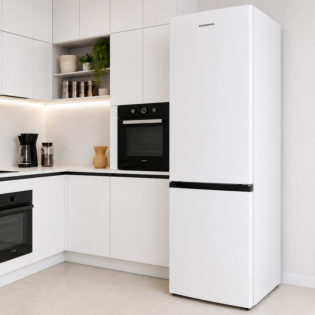 Heinner HC-HM315E++ Kühl-Gefrierkombination – 315 L – Energieeffizienzklasse E – Elektronische Steuerung mit – Bild 6