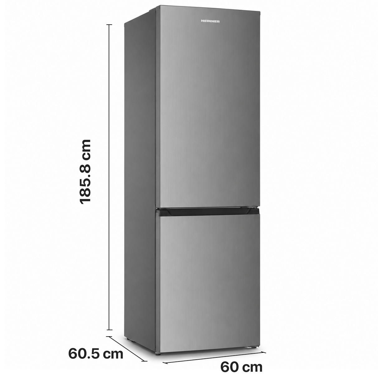 Heinner HC-HM315XE++ Kühl-Gefrierkombination – 315 L – Energieeffizienzklasse E – Einstellbarer Thermostat – Bild 3