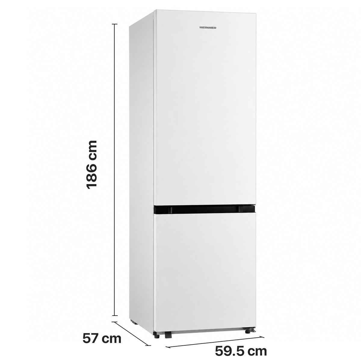 Heinner HCNF-M330INVE Kühl-Gefrierkombination – 330 Liter – No Frost – Inverter – Energieeffizienzklasse E – Weiß – Bild 3