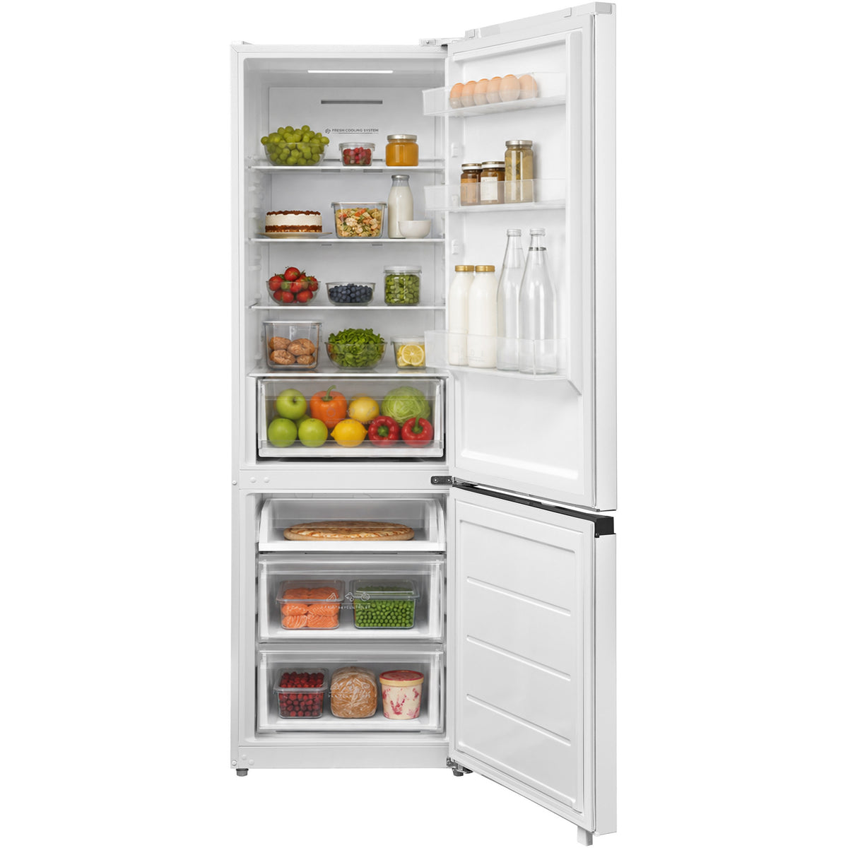 Heinner HCNF-M330INVE Kühl-Gefrierkombination – 330 Liter – No Frost – Inverter – Energieeffizienzklasse E – Weiß – Bild 4