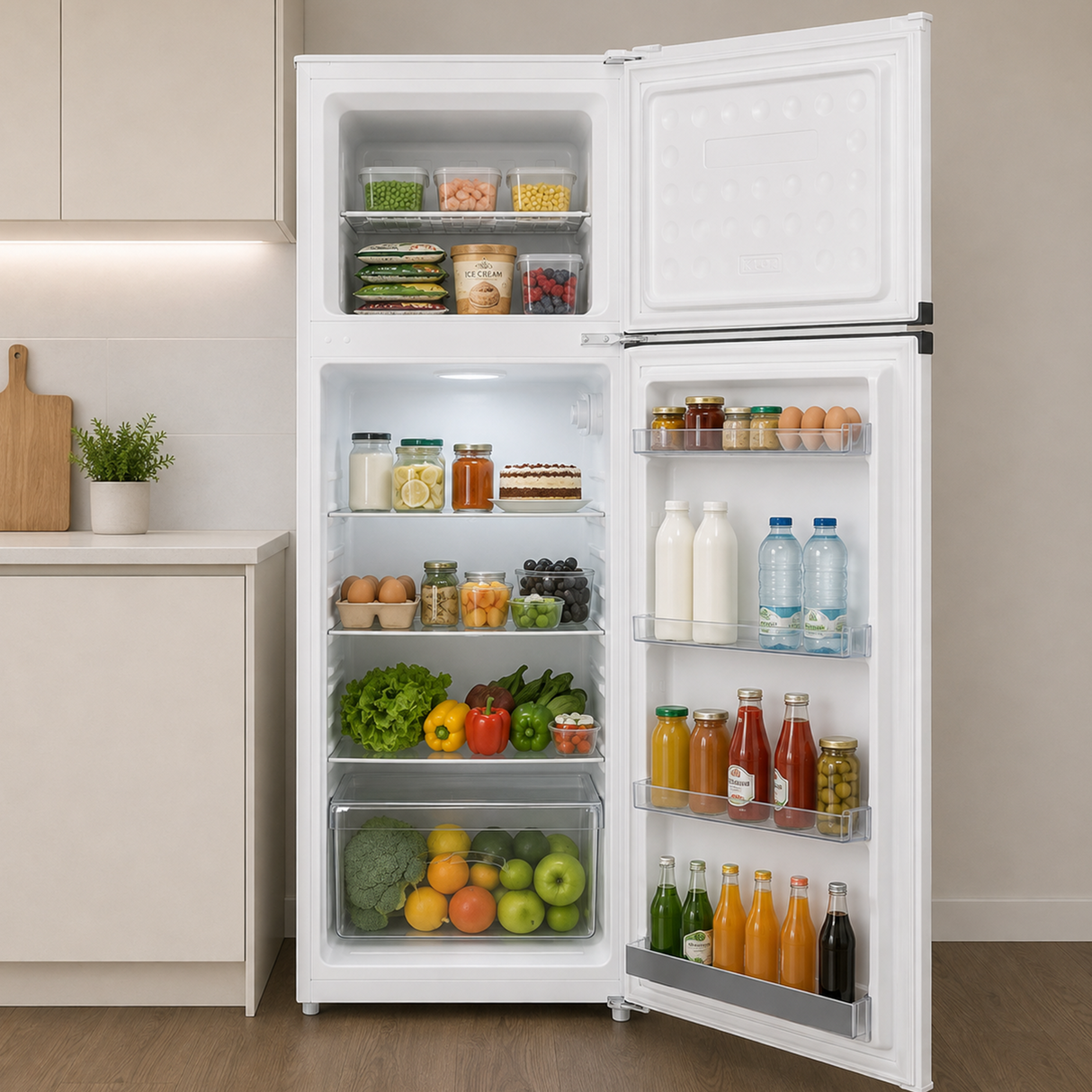 Heinner HF-HM248INVE++ Kühlschrank mit Gefrierfach – 248 L – Inverter-Kompressor – Energieeffizienzklasse E – Bild 6