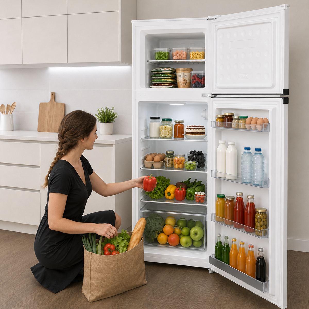 Heinner HF-HM248INVE++ Kühlschrank mit Gefrierfach – 248 L – Inverter-Kompressor – Energieeffizienzklasse E – Bild 10