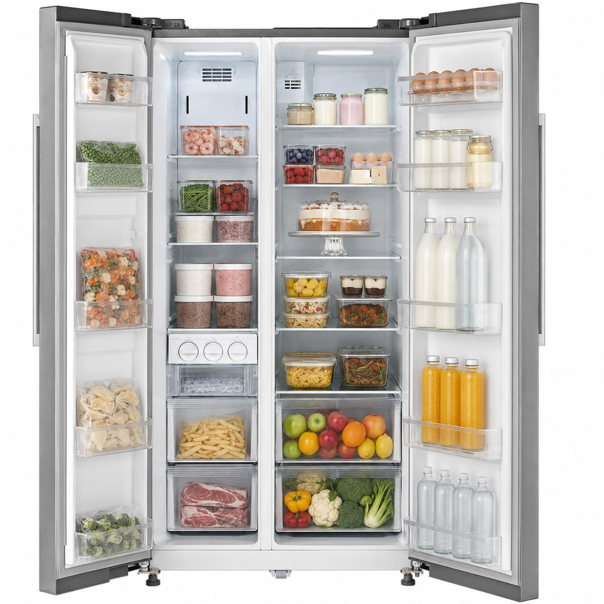 Heinner HSBS-M548NFINVXE Amerikanischer Kühlschrank – 548 Liter – No Frost – Inverter – Energieeffizienzklasse E – Bild 4