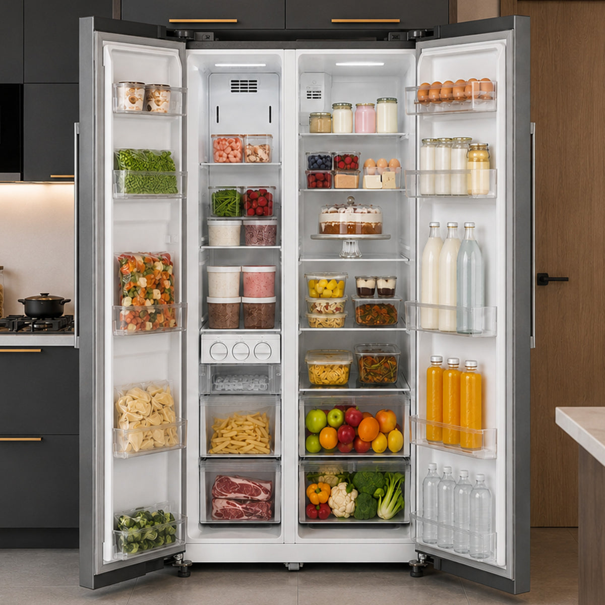 Heinner HSBS-M548NFINVXE Amerikanischer Kühlschrank – 548 Liter – No Frost – Inverter – Energieeffizienzklasse E – Bild 10