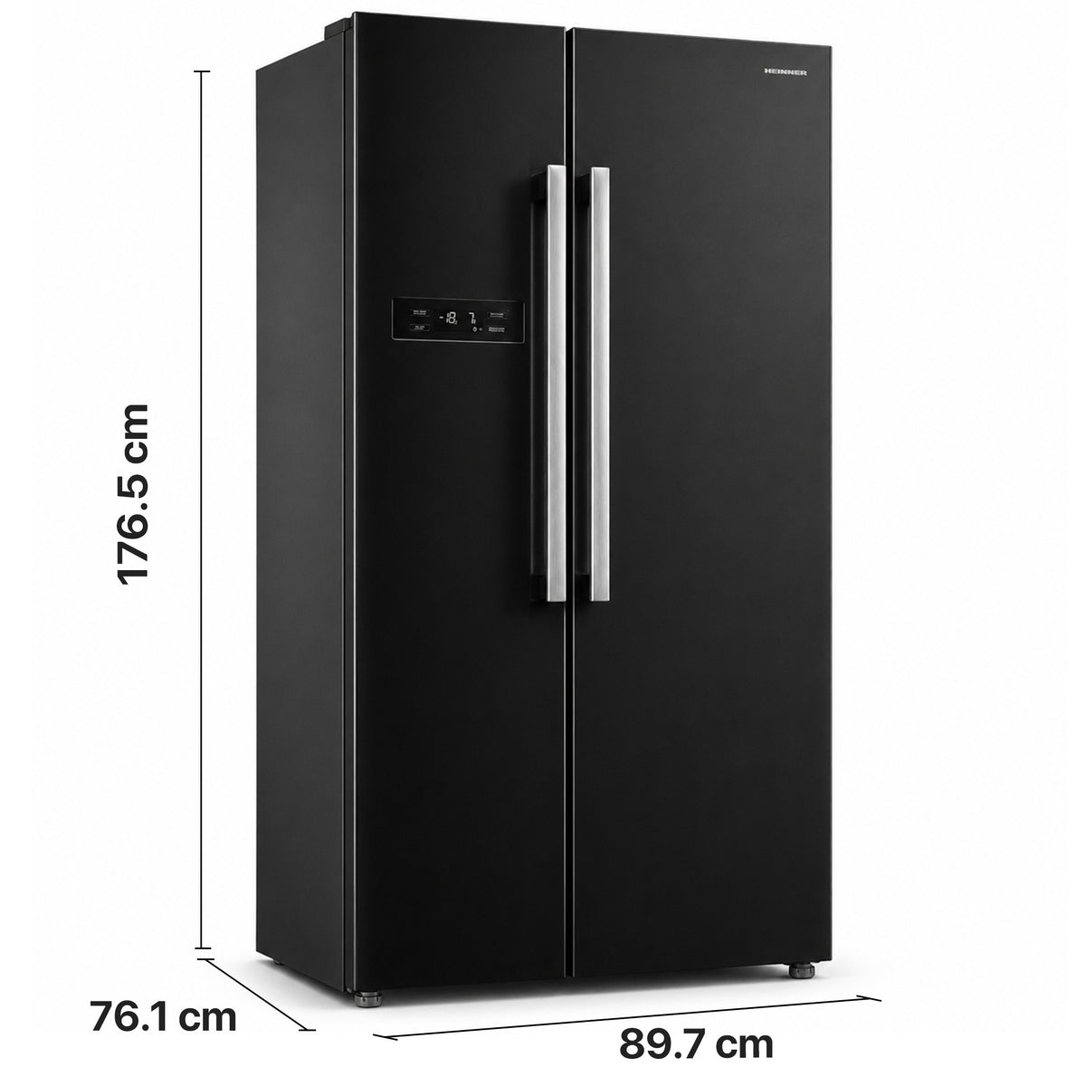 Heinner HSBS-M548NFINVBKE Amerikanischer Kühlschrank – 548 Liter – No Frost – Inverter – Energieeffizienzklasse E – Bild 3