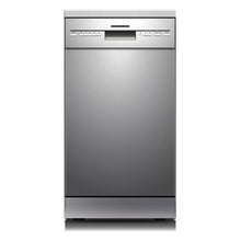 Heinner HDW-FSM45510XE freistehender Geschirrspüler – 10 Maßgedecke – AquaStop – Energieklasse E – Edelstahl