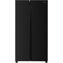 Heinner Amerikanischer Kühlschrank HSBS-H442NFBKE – 442L – schwarz – Energieeffizienzklasse E