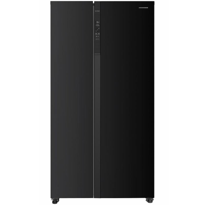 Heinner Amerikanischer Kühlschrank HSBS-HM532NFBKE – 532L – No Frost – Eco-Funktion – Schwarz – Bedienfeld