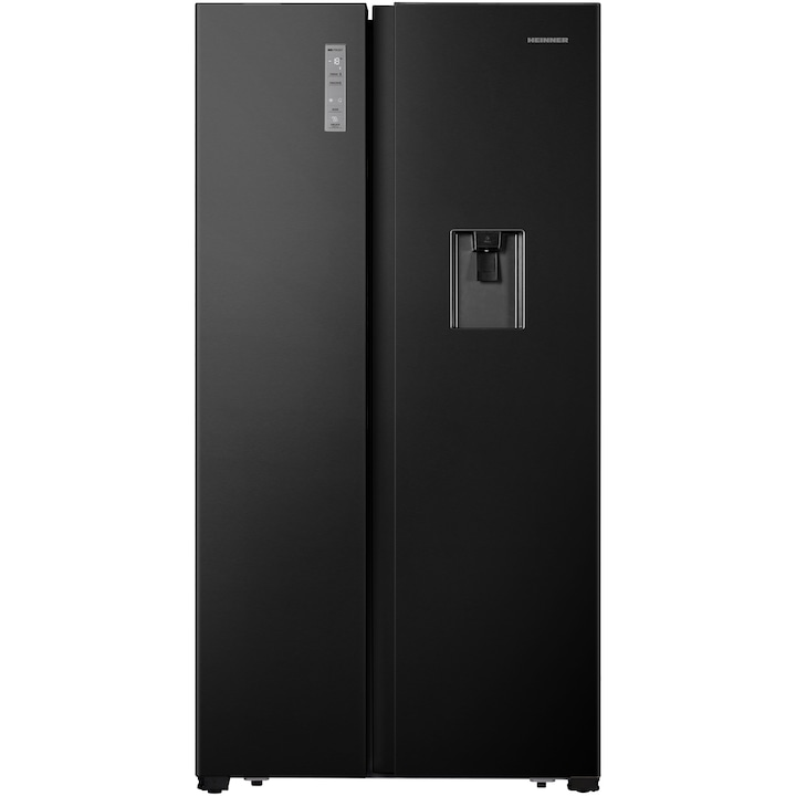 Heinner Amerikanischer Kühlschrank HSBS-HS519NFBKWDE – 519L – Wasserspender – Schwarz – Produktfoto