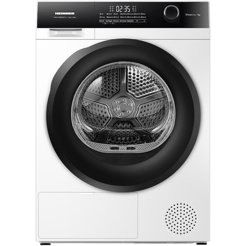Heinner Wärmepumpentrockner HHPD-HMK90IVFC – 9 kg – Inverter – Touch – Energieeffizienzklasse C – Produktfoto